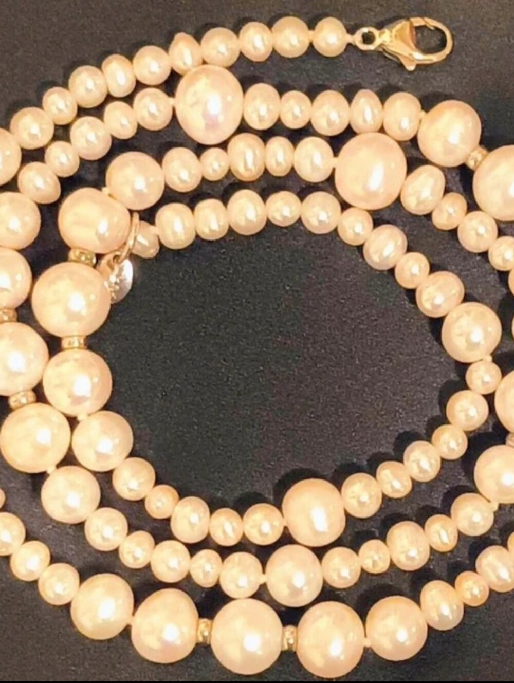Lucas Lameth JTV Cultured Pearl Necklace Earring Set Sterling Silver 925 NIB